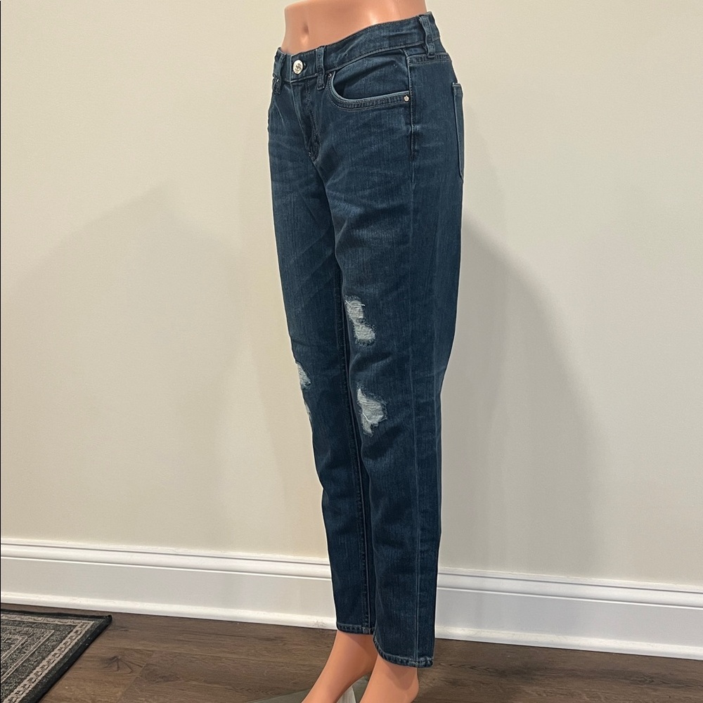 White House Black Market The Girlfriend Distressed Jeans Size 4 - Picture 5 of 12